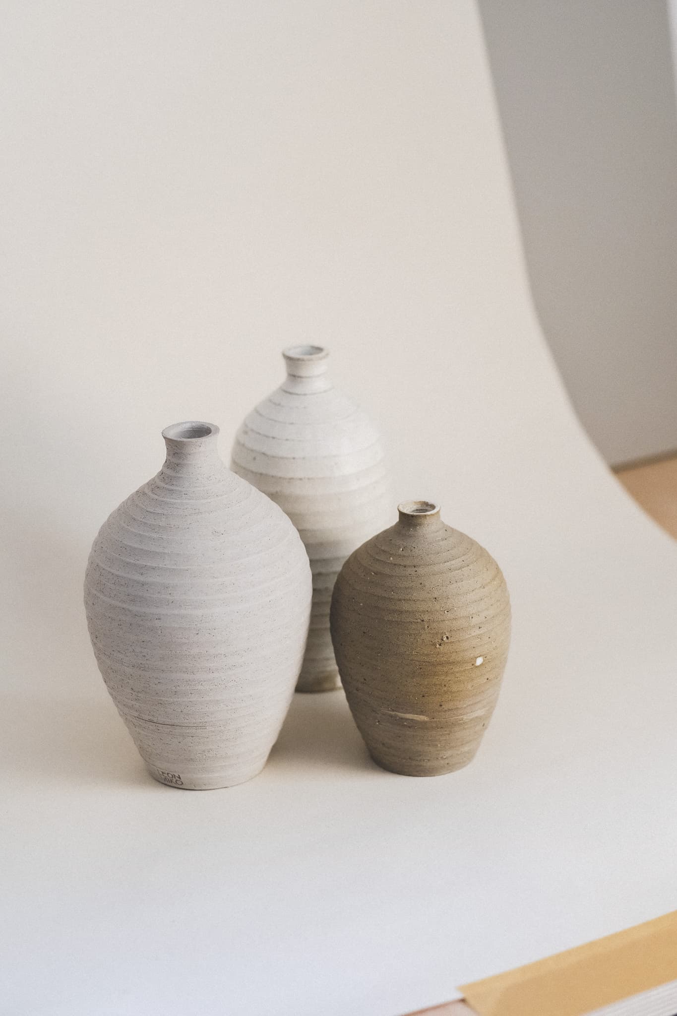 three-vases